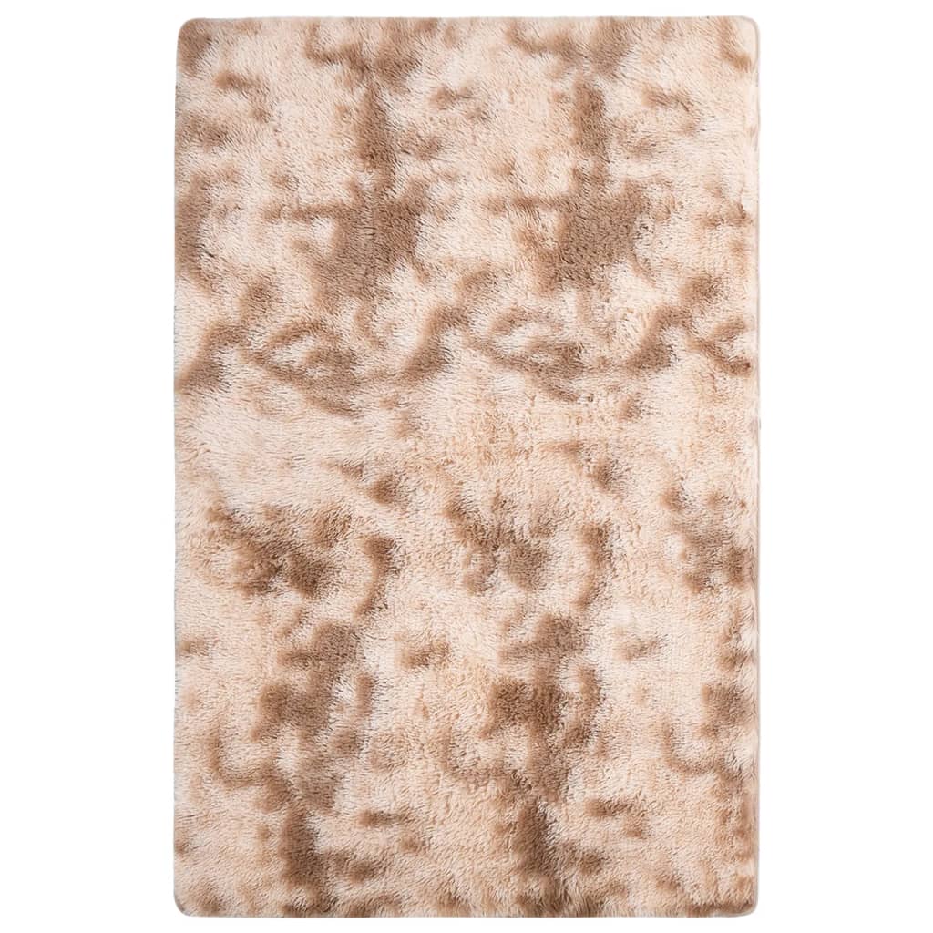 vidaXL Vloerkleed shaggy 170x120 cm grijs