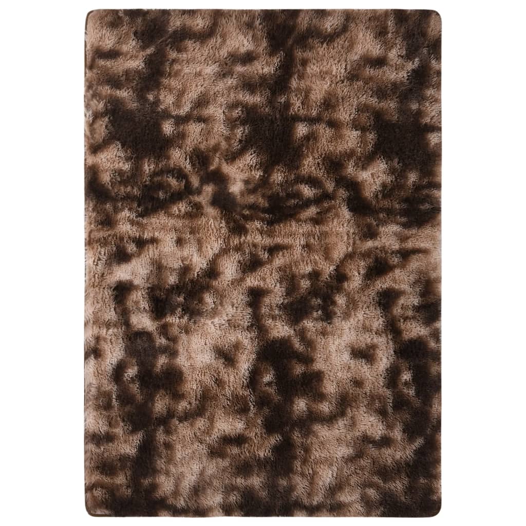 vidaXL Vloerkleed shaggy 170x120 cm grijs