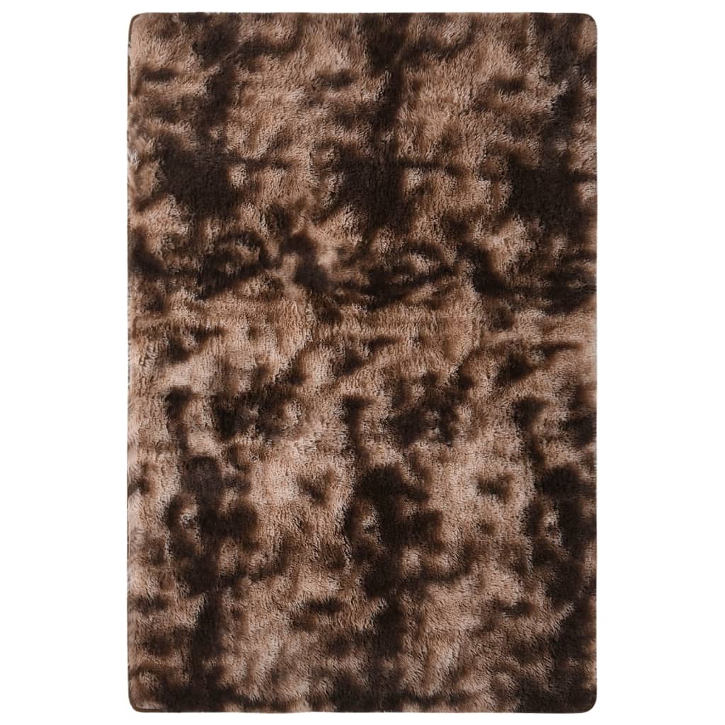vidaXL Vloerkleed shaggy 170x120 cm grijs