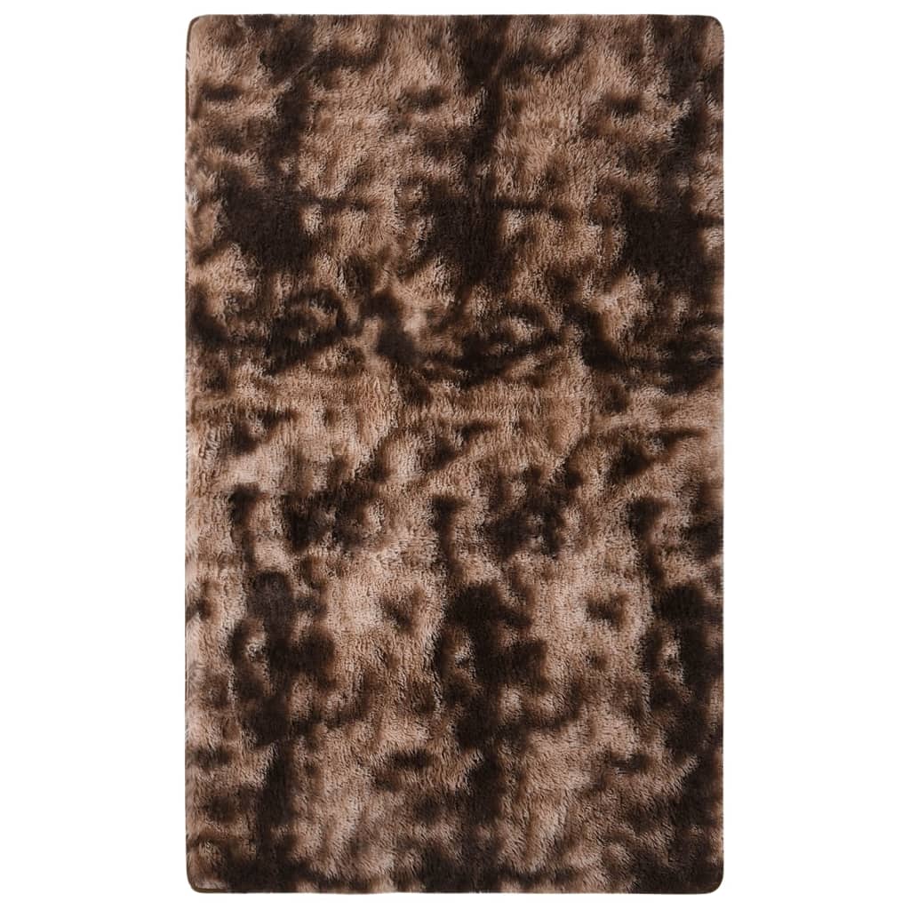 vidaXL Vloerkleed shaggy 170x120 cm grijs