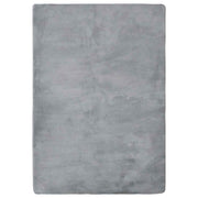 vidaXL Vloerkleed teddy 170x200 cm grijs