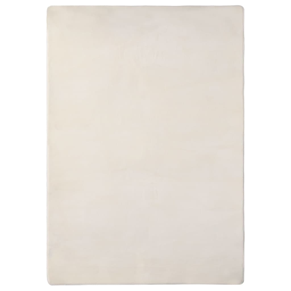 vidaXL Vloerkleed teddy 170x200 cm grijs