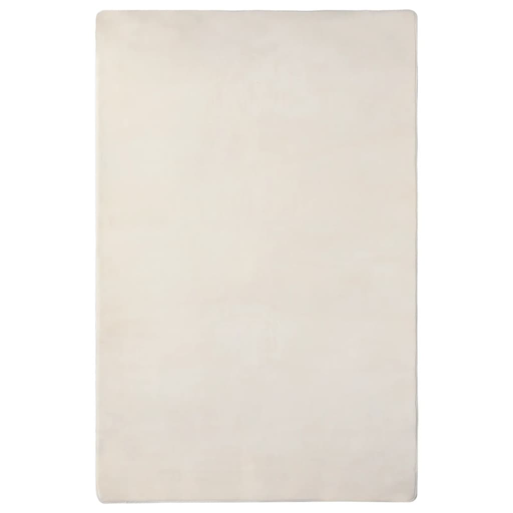 vidaXL Vloerkleed teddy 170x200 cm grijs