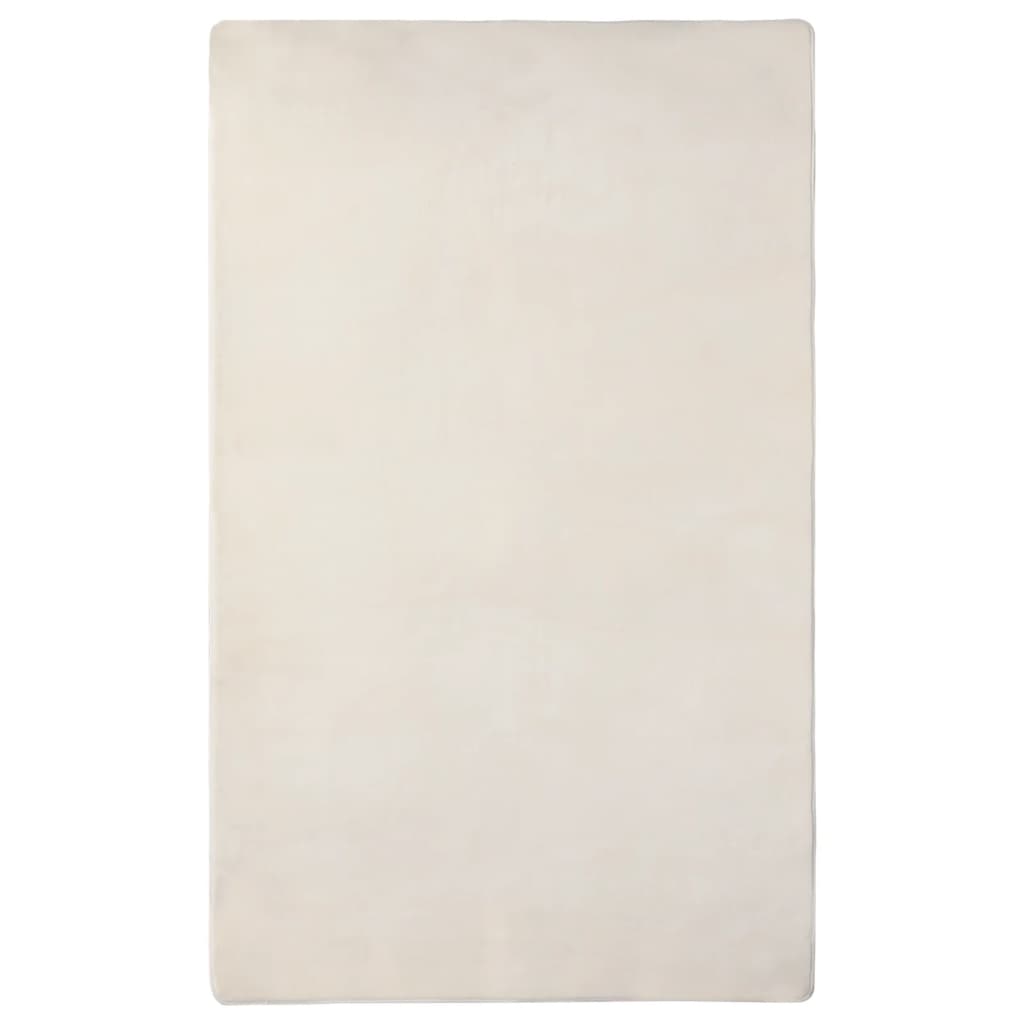 vidaXL Vloerkleed teddy 170x200 cm grijs