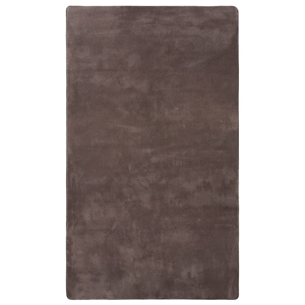 vidaXL Vloerkleed teddy 170x200 cm grijs