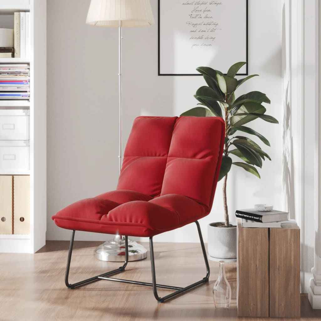 vidaXL Loungestoel met metalen frame fluweel lichtgrijs
