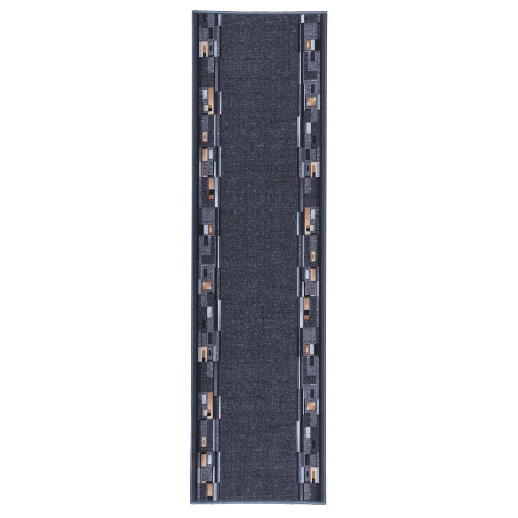 vidaXL Tapijtloper anti-slip 67x250 cm bruin