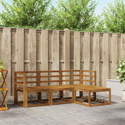 vidaXL Buiten bankenset 4 pcs Naturel