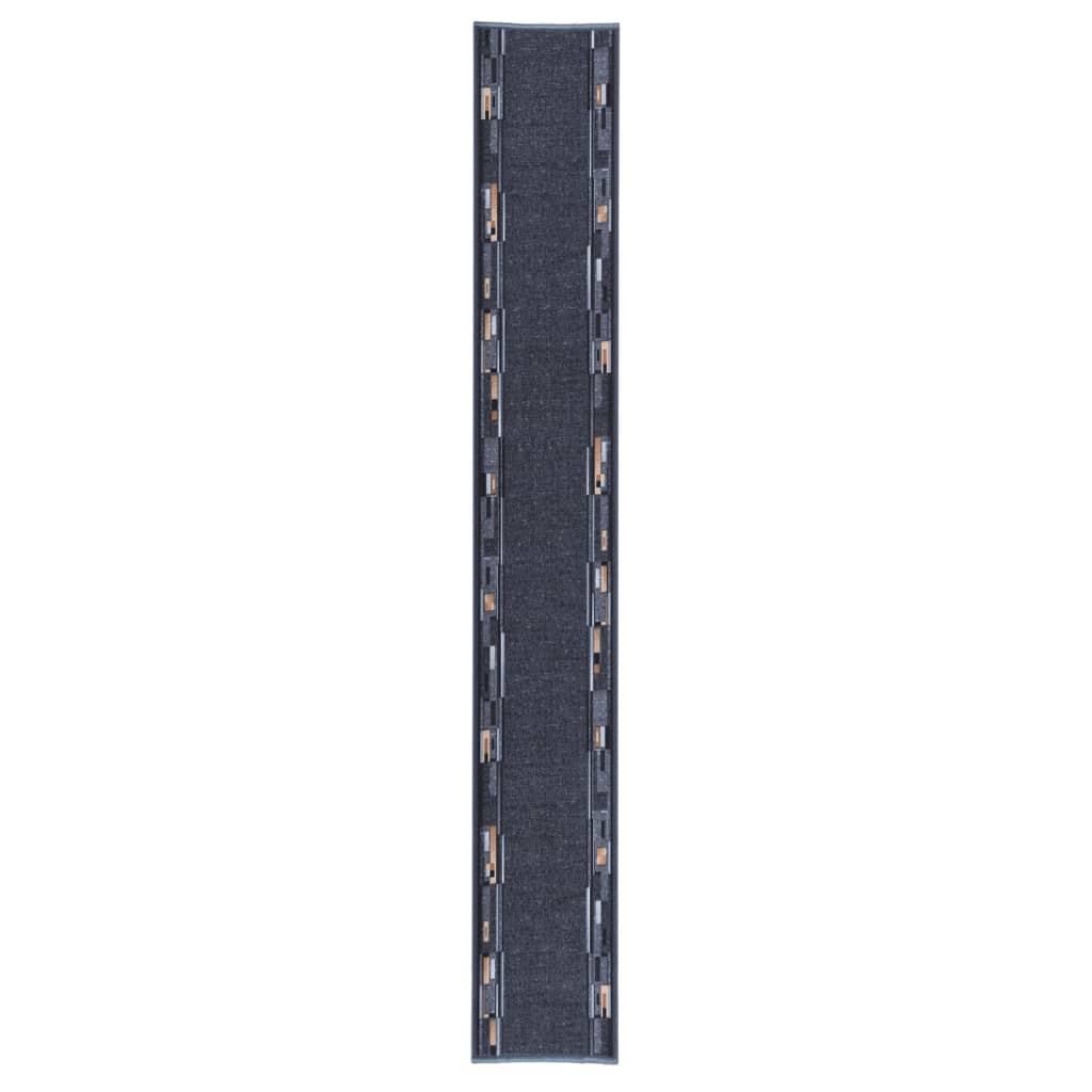 vidaXL Tapijtloper anti-slip 67x250 cm bruin