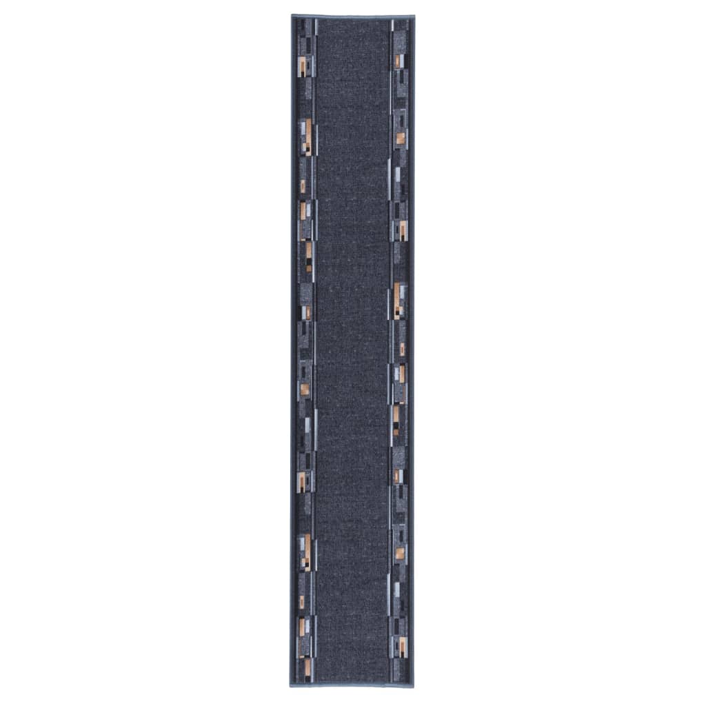 vidaXL Tapijtloper anti-slip 67x250 cm bruin