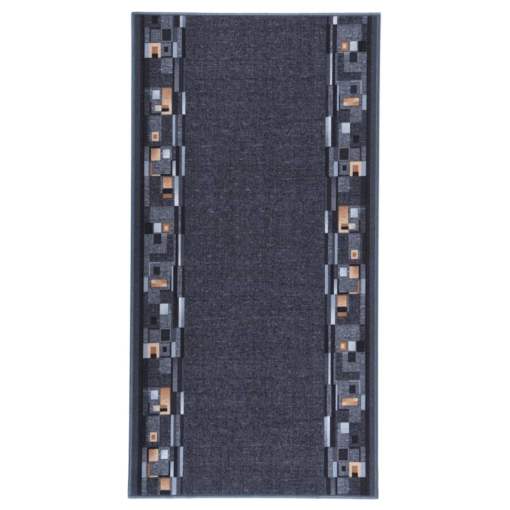 vidaXL Tapijtloper anti-slip 67x250 cm bruin