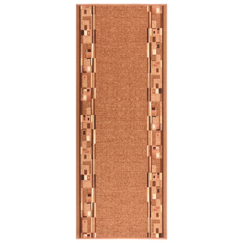 vidaXL Tapijtloper anti-slip 67x250 cm bruin