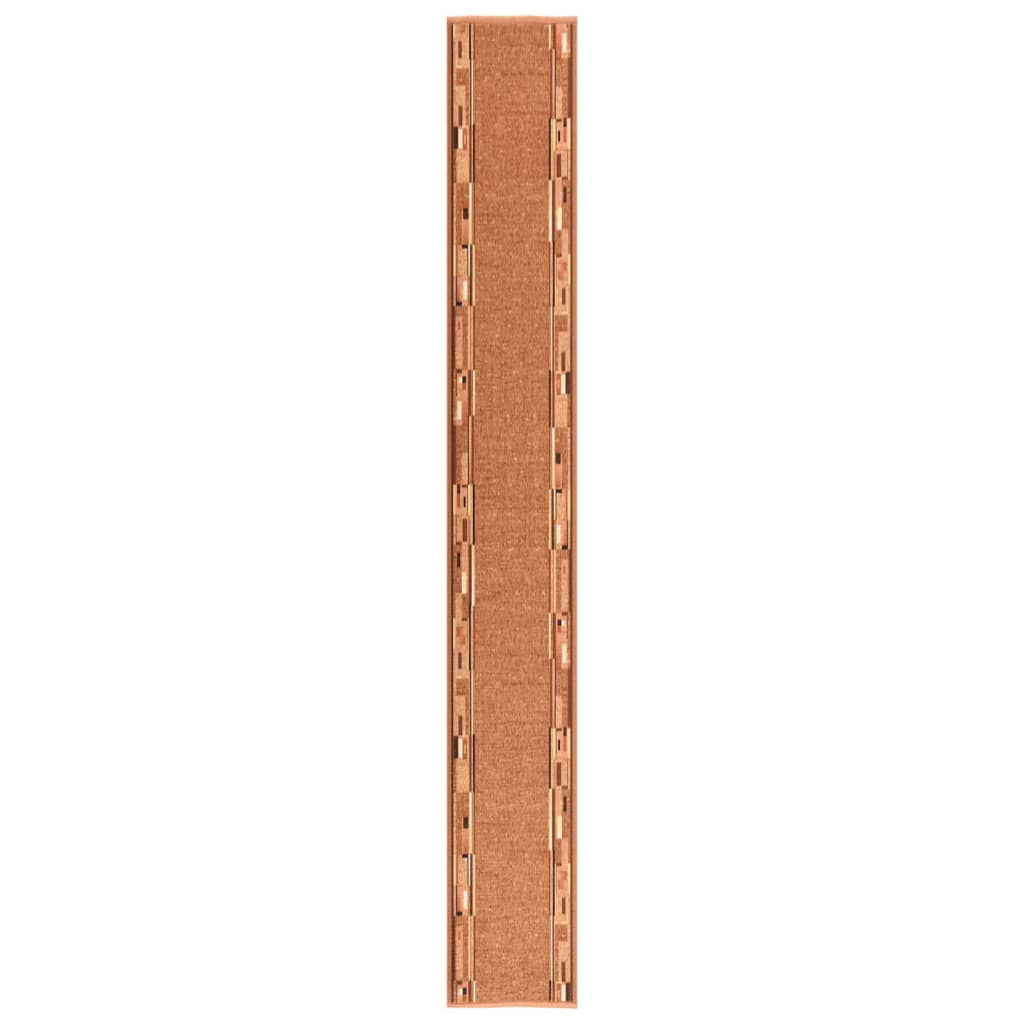 vidaXL Tapijtloper anti-slip 67x250 cm bruin