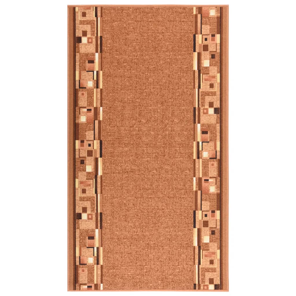 vidaXL Tapijtloper anti-slip 67x250 cm bruin