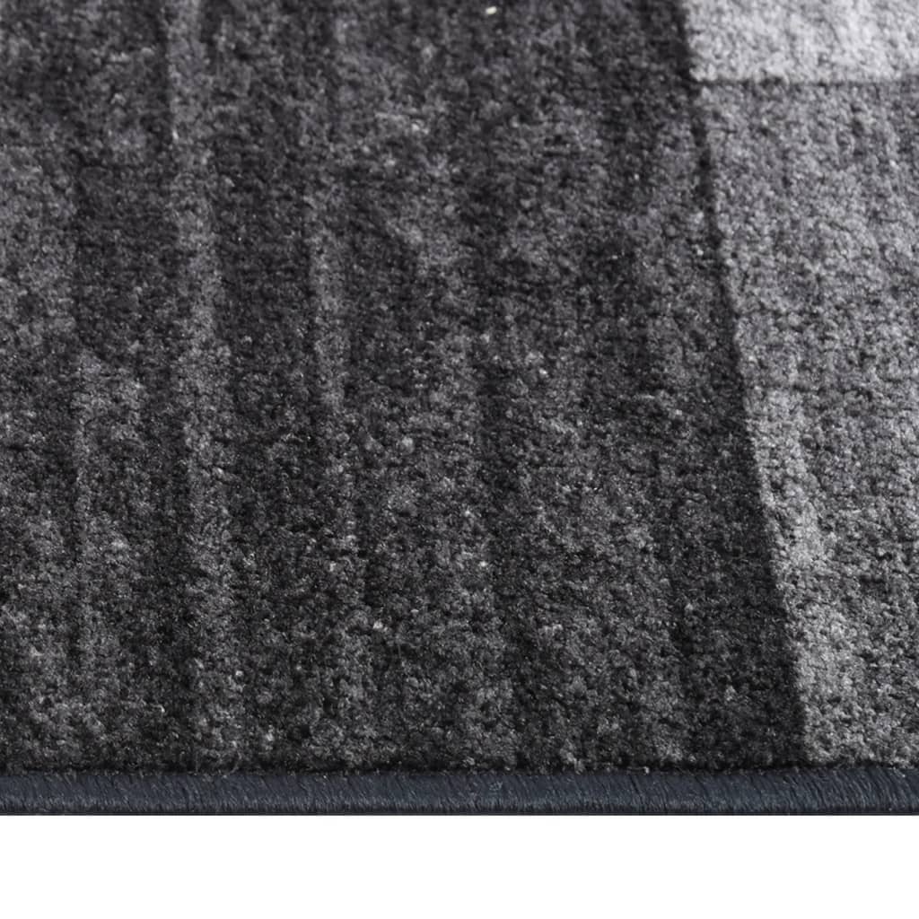 vidaXL Tapijtloper anti-slip 67x150 cm antracietkleurig