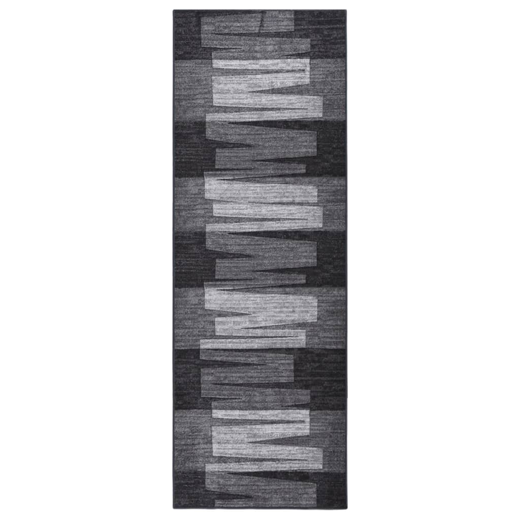 vidaXL Tapijtloper anti-slip 67x150 cm antracietkleurig