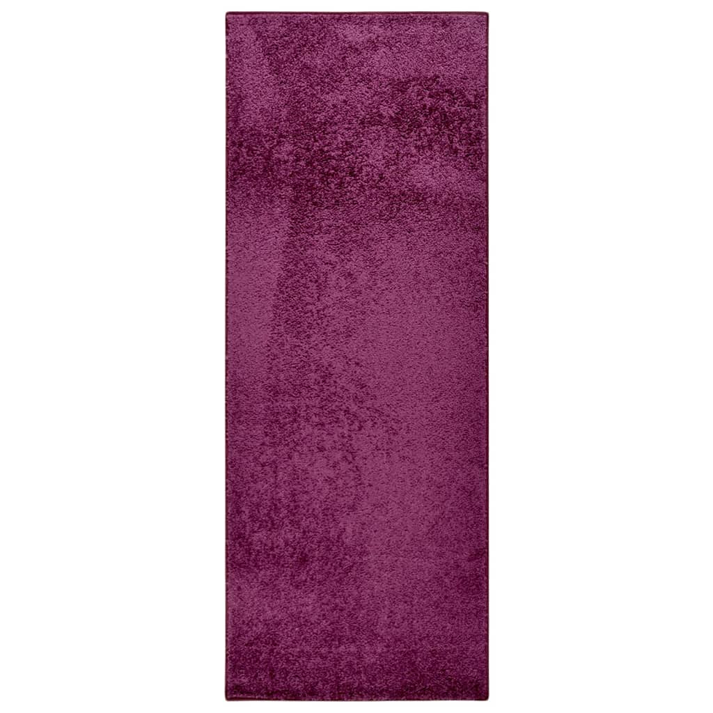 vidaXL Vloerkleed zachte pool anti-slip 67x180 cm antracietkleurig