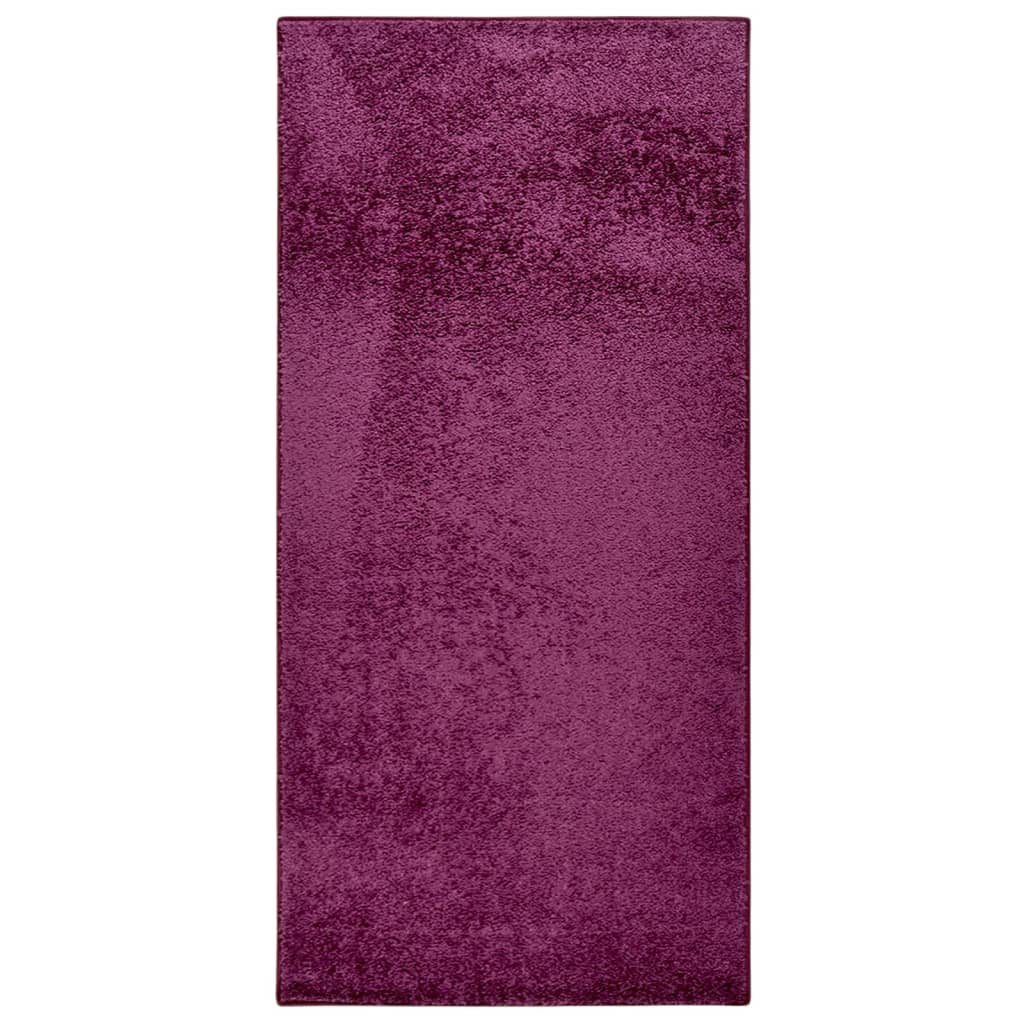vidaXL Vloerkleed zachte pool anti-slip 67x180 cm antracietkleurig