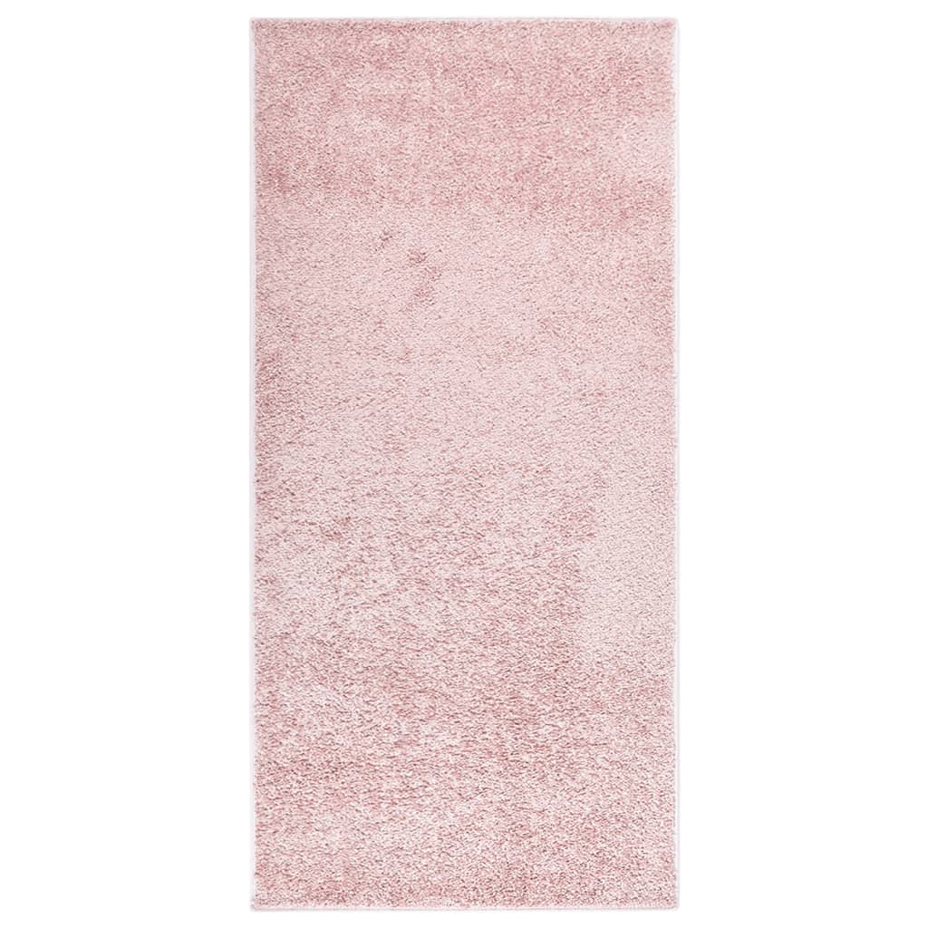 vidaXL Vloerkleed zachte pool anti-slip 67x180 cm antracietkleurig