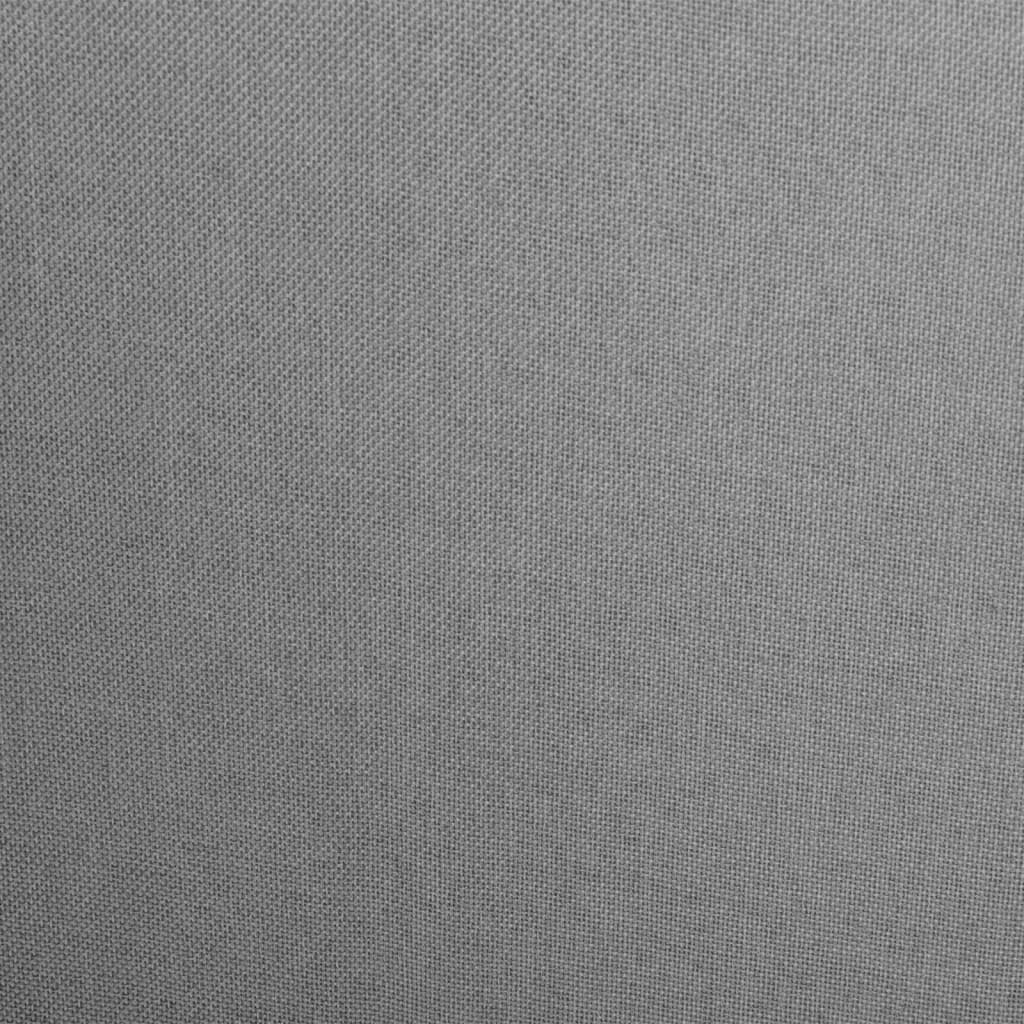 vidaXL Eetkamerstoelen 2 st stof lichtgrijs