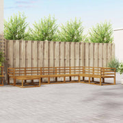 vidaXL Buiten bankenset 8 pcs Naturel Massief Acaciahout