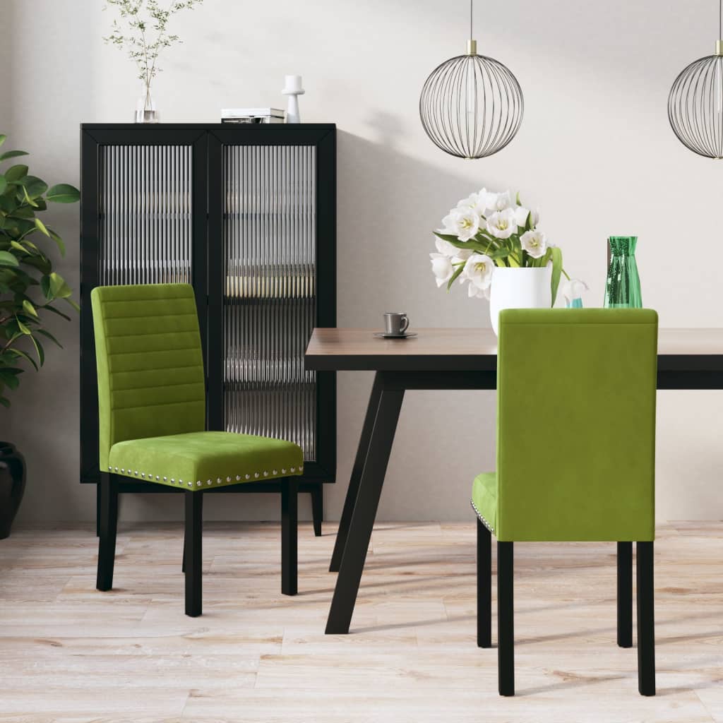 vidaXL Eetkamerstoelen 4 st fluweel blauw