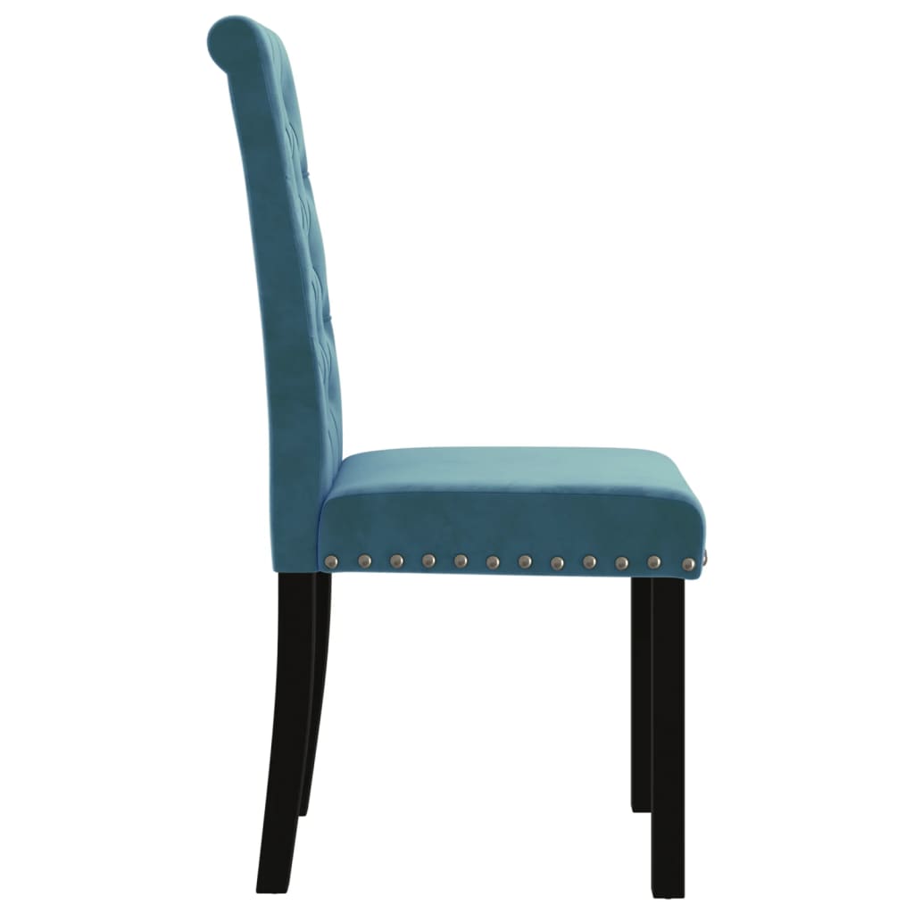 vidaXL Eetkamerstoelen 4 st fluweel wijnrood