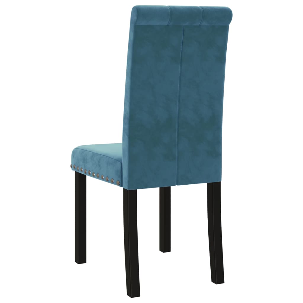 vidaXL Eetkamerstoelen 4 st fluweel wijnrood