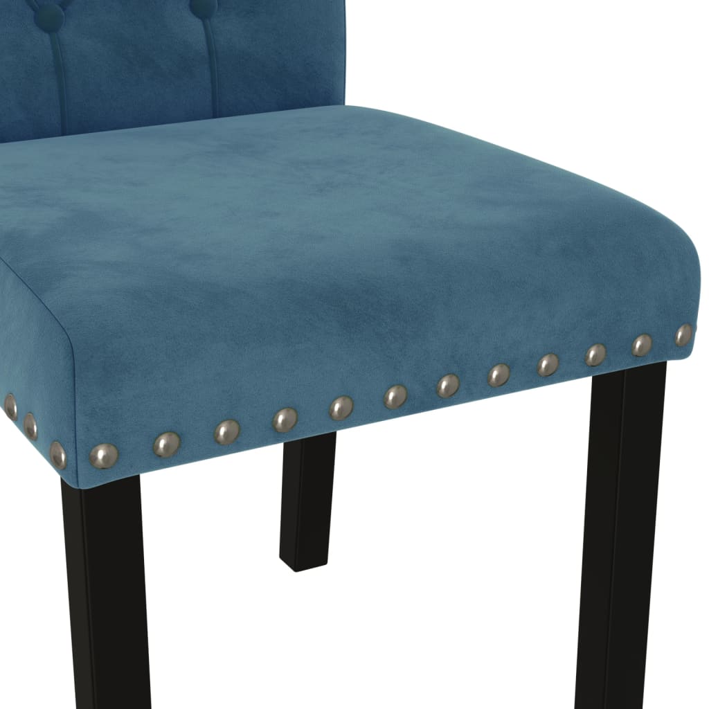 vidaXL Eetkamerstoelen 4 st fluweel wijnrood
