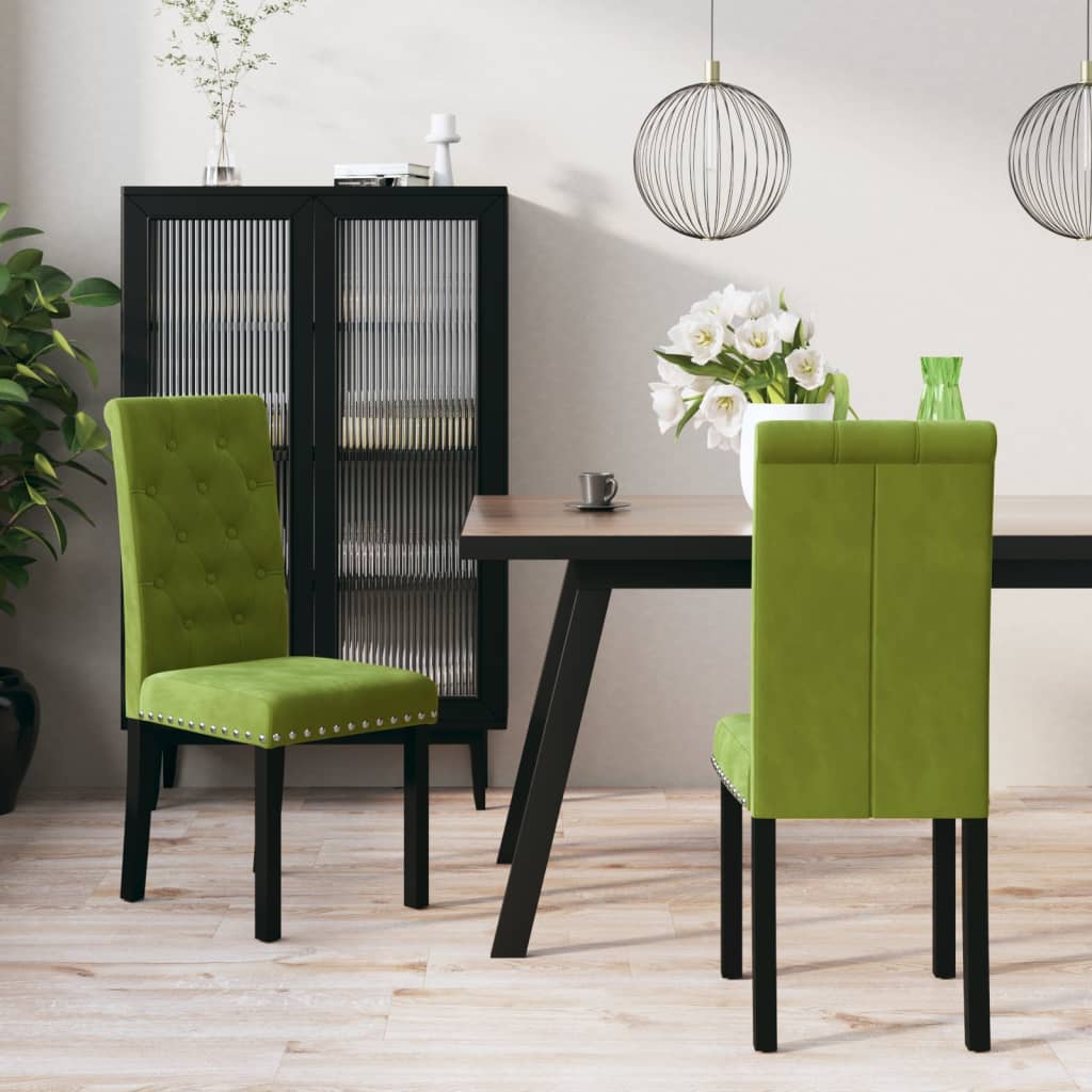 vidaXL Eetkamerstoelen 4 st fluweel wijnrood