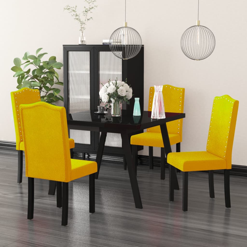 vidaXL Eetkamerstoelen 4 st fluweel lichtgrijs