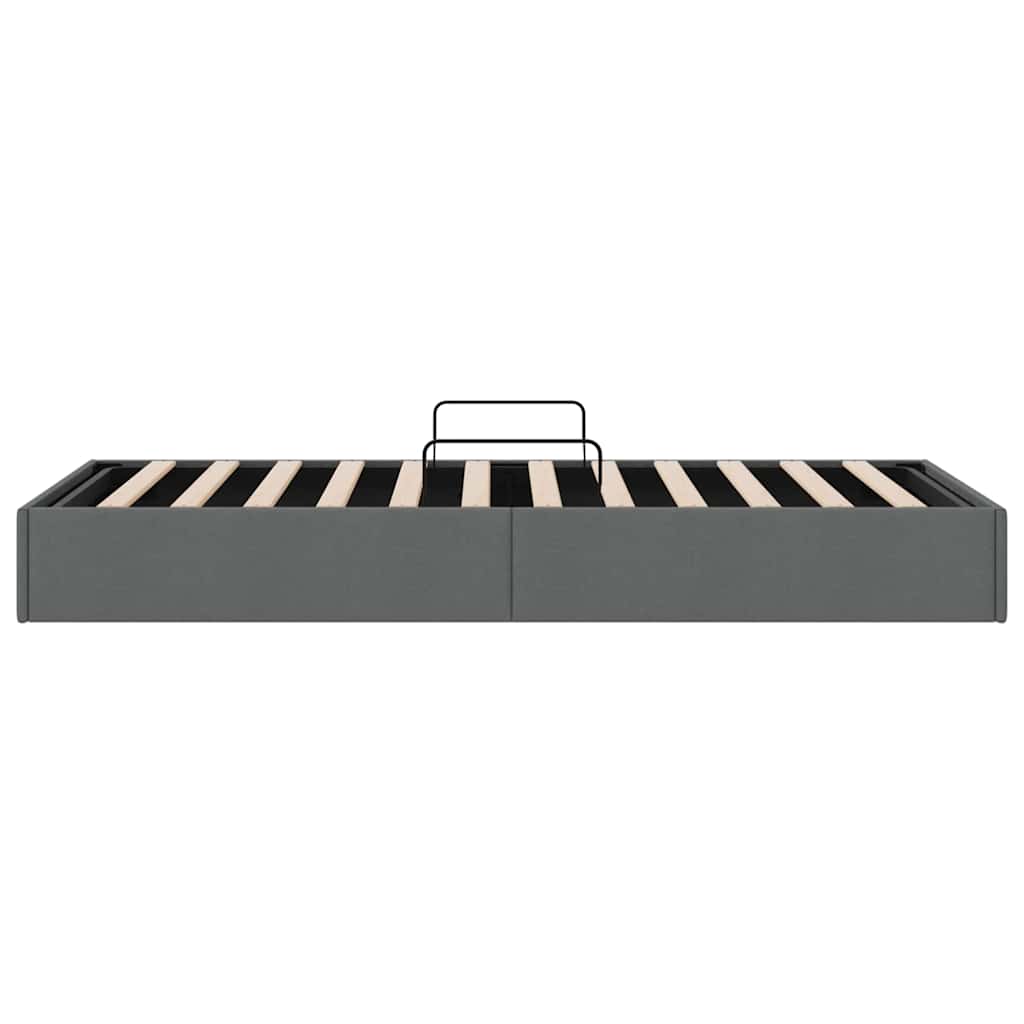 vidaXL Opslag bed met matras met opslag Lichtgrijs 203 x 100 cm Stof