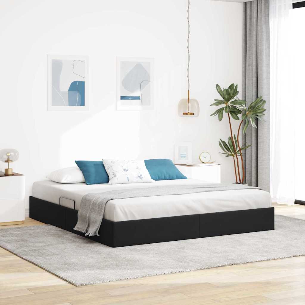 vidaXL Opslag bed met matras Donkergrijs 90 x 190 cm Fluweel