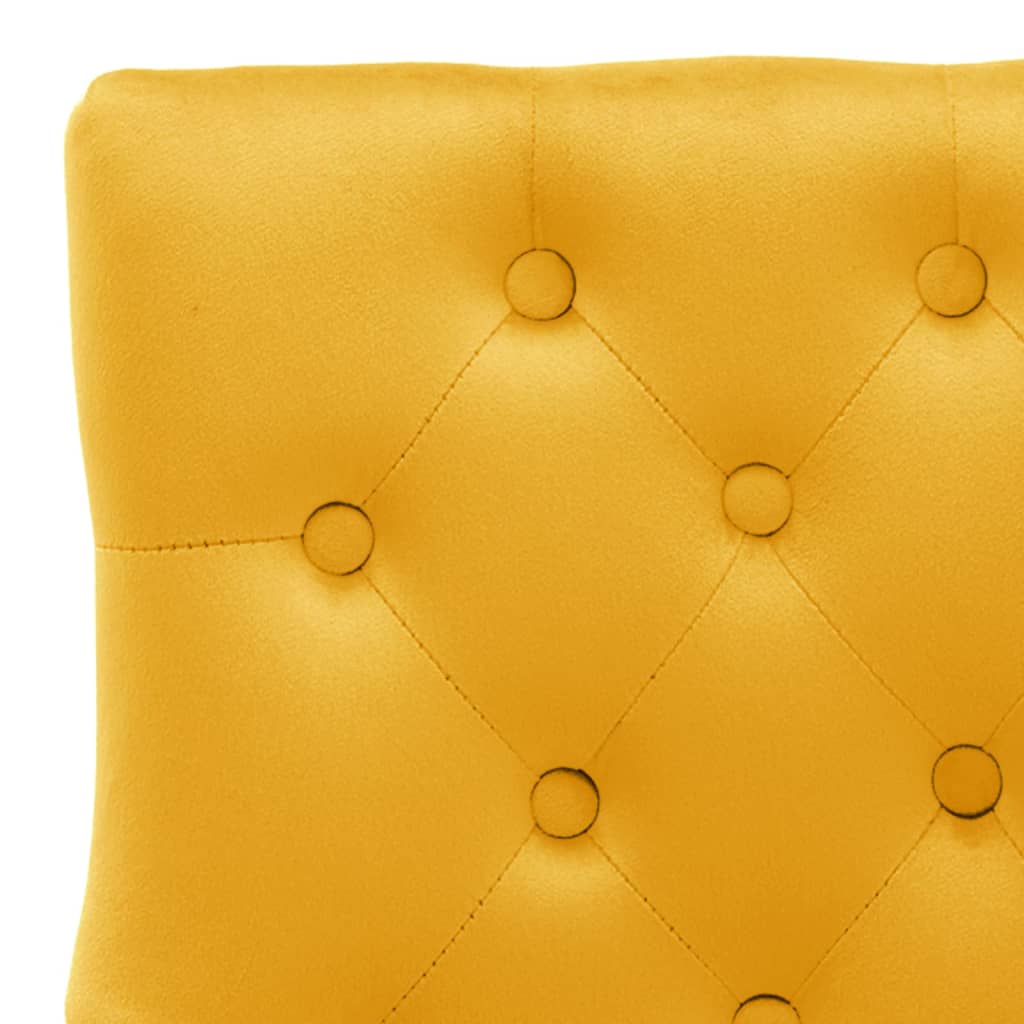 vidaXL Eetkamerstoel fluweel blauw