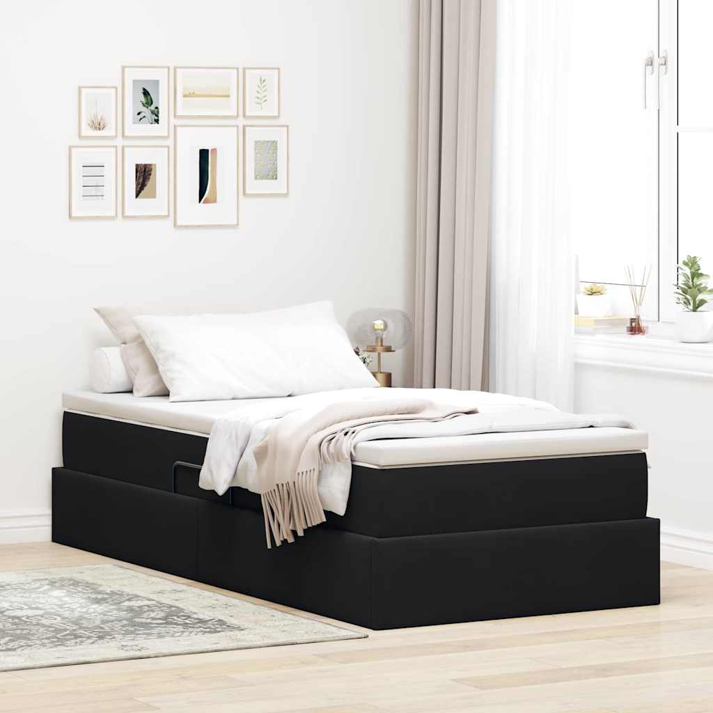 vidaXL Opbergbed met matras met matras Lichtgrijs 120 x 190 cm Fluweel