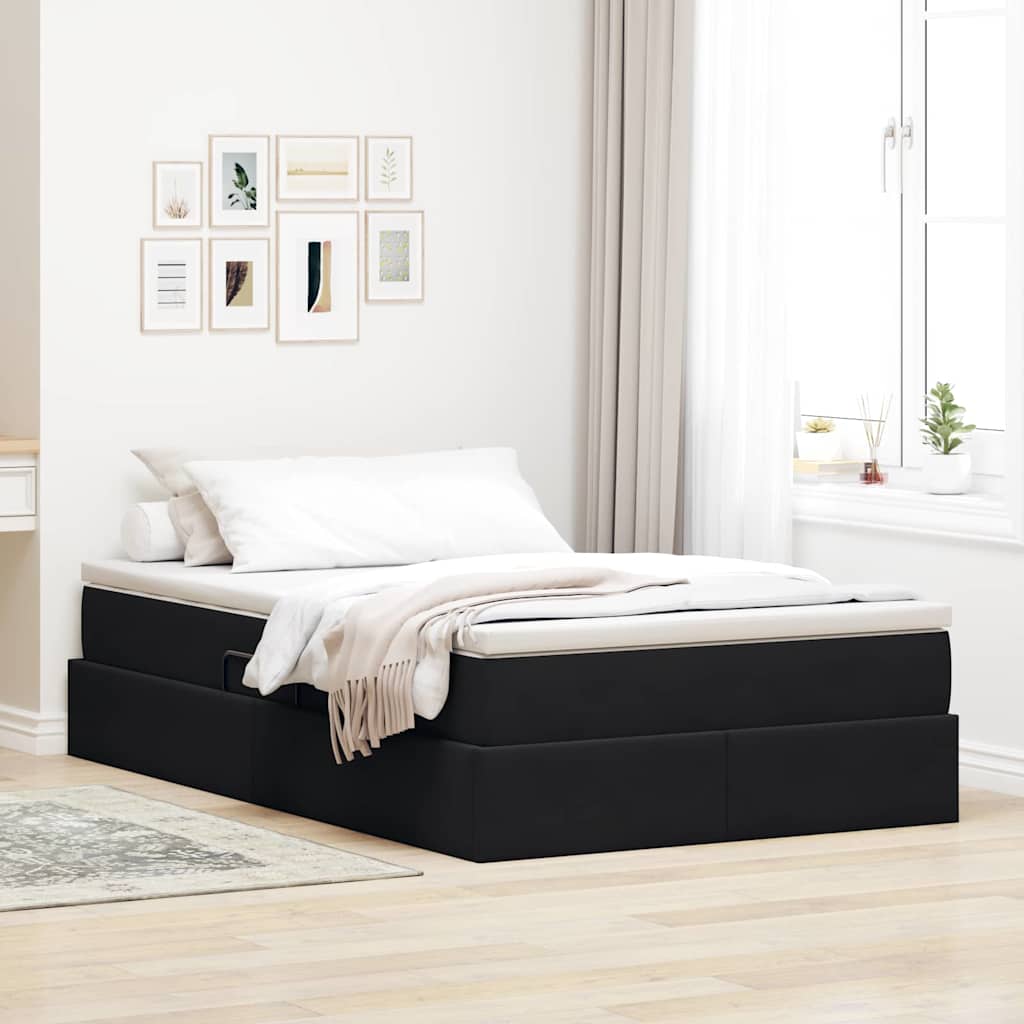 vidaXL Opbergbed met matras met matras Lichtgrijs 120 x 190 cm Fluweel