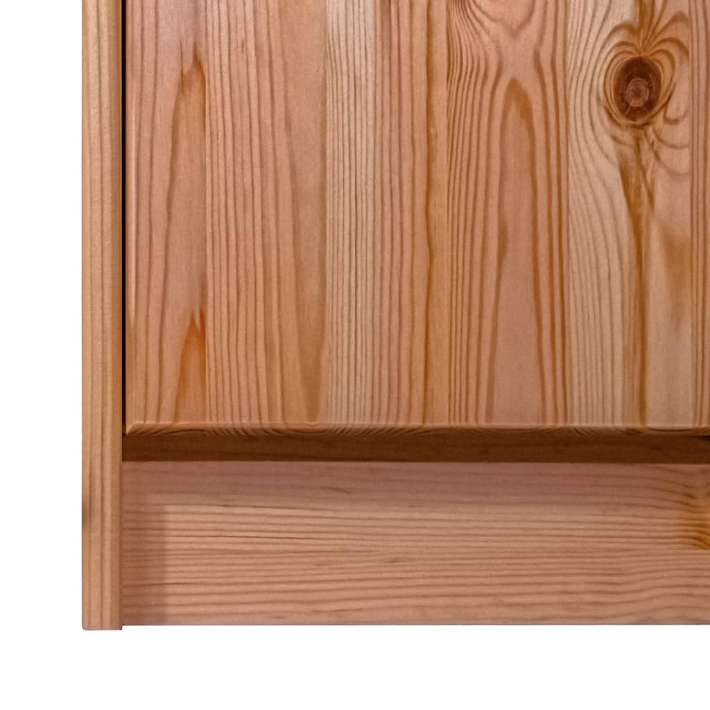 vidaXL Dressoir met 7 lades 113x35x73 cm massief grenenhout