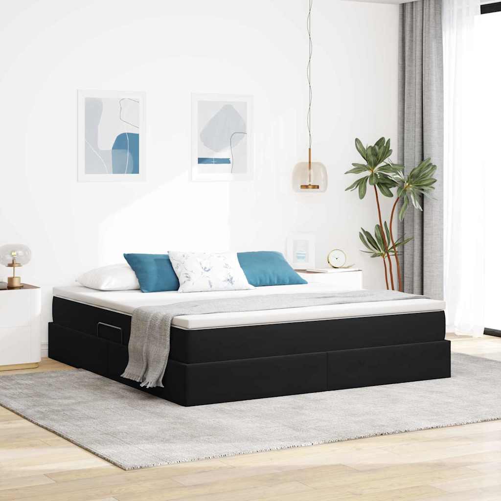 vidaXL Opbergbed met matras met matras Lichtgrijs 120 x 190 cm Fluweel