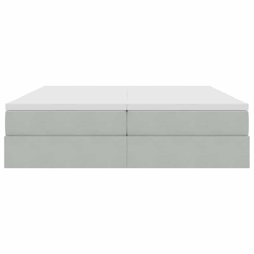 vidaXL Opbergbed met matras Donkergroen 180 x 200 cm Fluweel