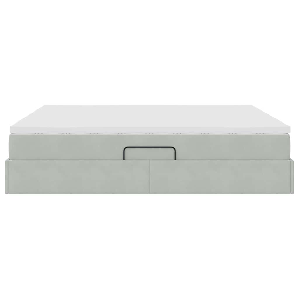 vidaXL Opbergbed met matras Donkergroen 180 x 200 cm Fluweel
