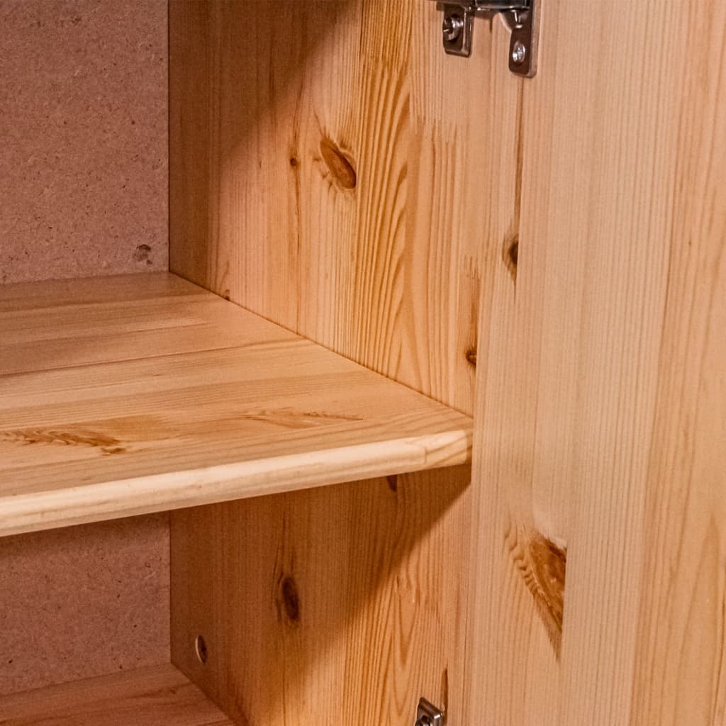 vidaXL Dressoir met 6 lades 113x35x73 cm massief grenenhout