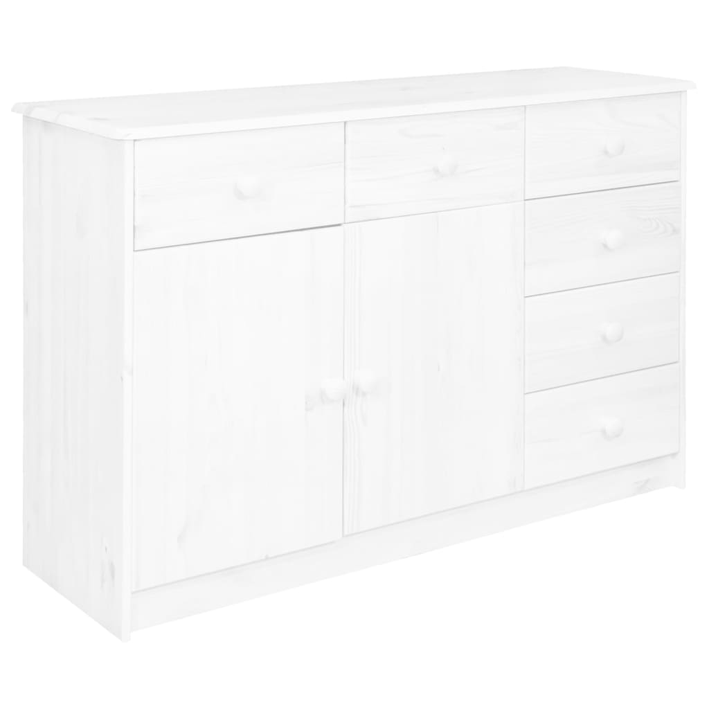 vidaXL Dressoir met 6 lades 113x35x73 cm massief grenenhout