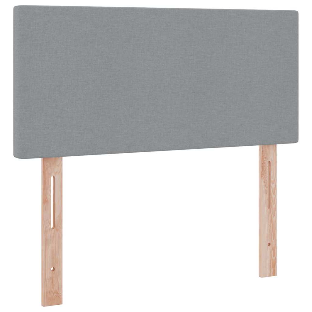 vidaXL Opbergbed met matras Lichtgrijs 120 x 190 cm Bewerkt hout