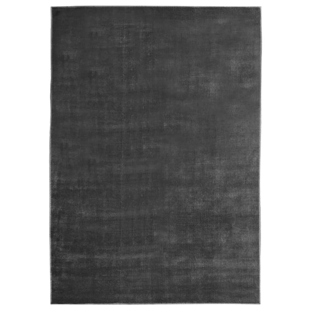 vidaXL Vloerkleed wasbaar opvouwbaar 140x200 cm polyester antraciet