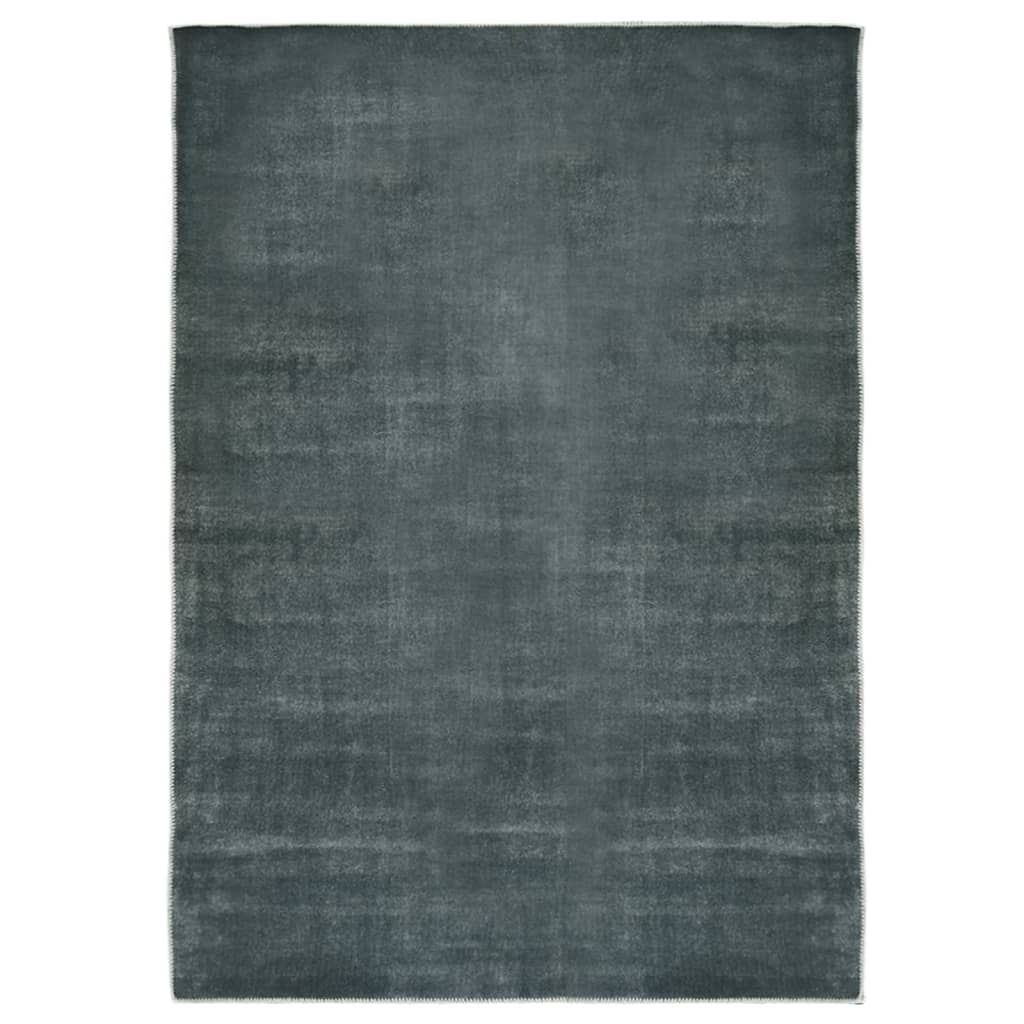 vidaXL Vloerkleed wasbaar opvouwbaar 140x200 cm polyester antraciet