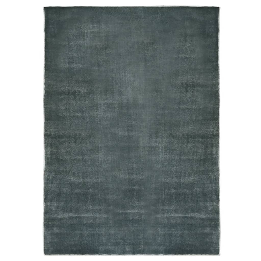 vidaXL Vloerkleed wasbaar opvouwbaar 140x200 cm polyester antraciet