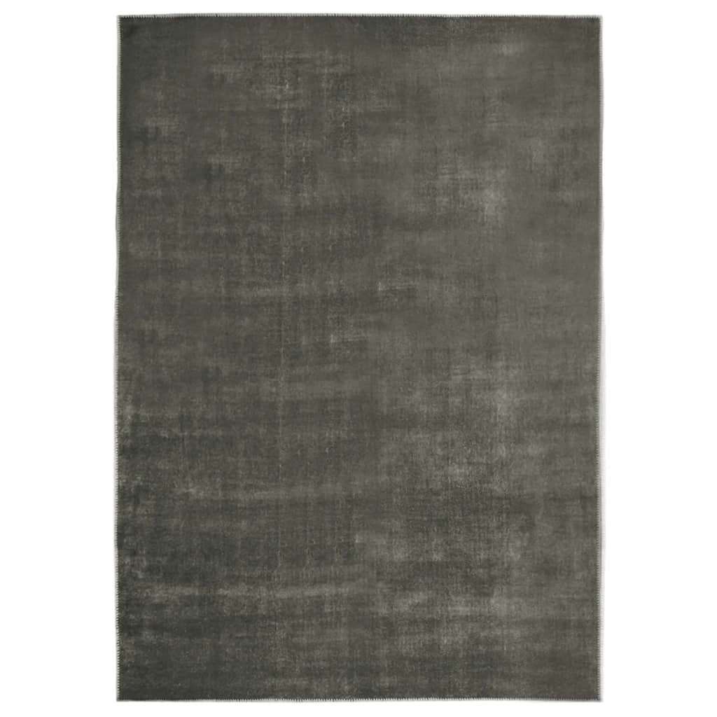 vidaXL Vloerkleed wasbaar opvouwbaar 140x200 cm polyester antraciet