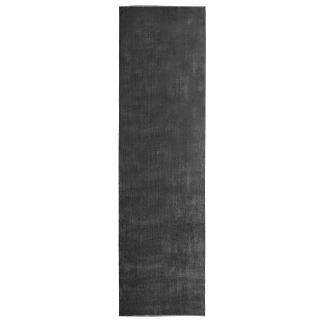 vidaXL Tapijtloper wasbaar opvouwbaar 80x300 cm polyester antraciet