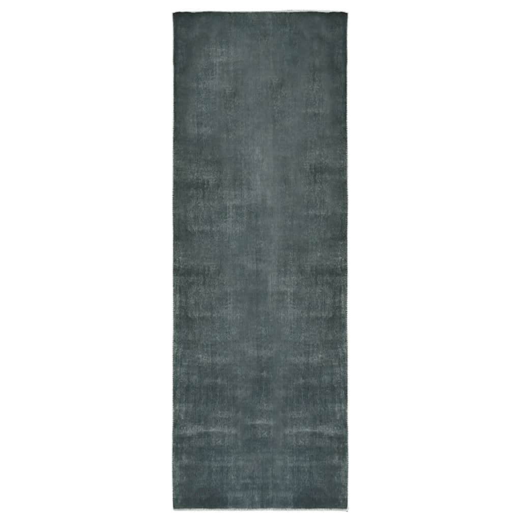 vidaXL Tapijtloper wasbaar opvouwbaar 80x300 cm polyester antraciet