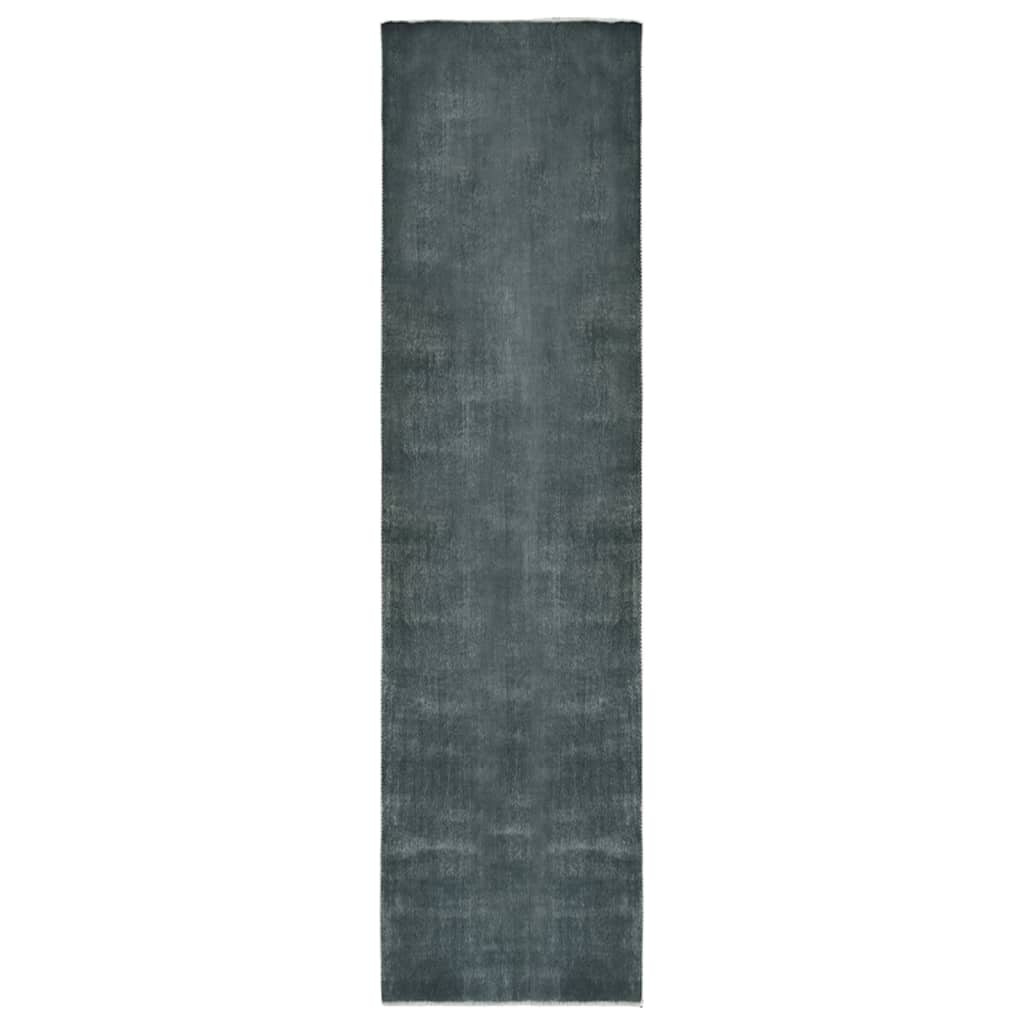vidaXL Tapijtloper wasbaar opvouwbaar 80x300 cm polyester antraciet
